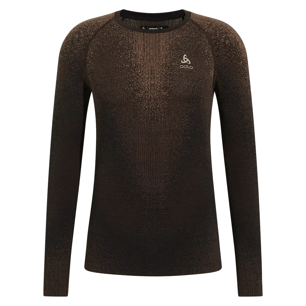 Odlo Blackcomb Eco Crew Thermoshirt Lange Mouwen Bruin Heren