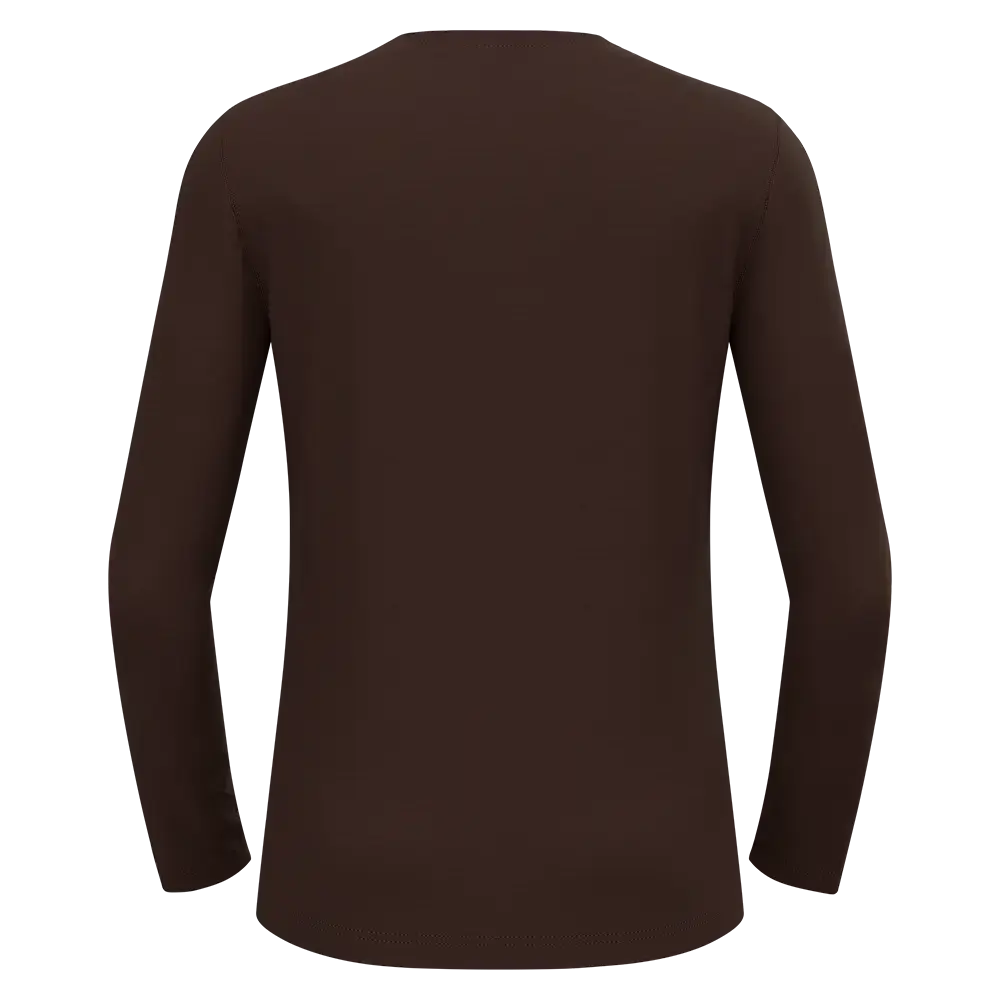 Odlo Blackcomb Crew Merino 160 Thermoshirt Lange Mouwen Bruin Heren