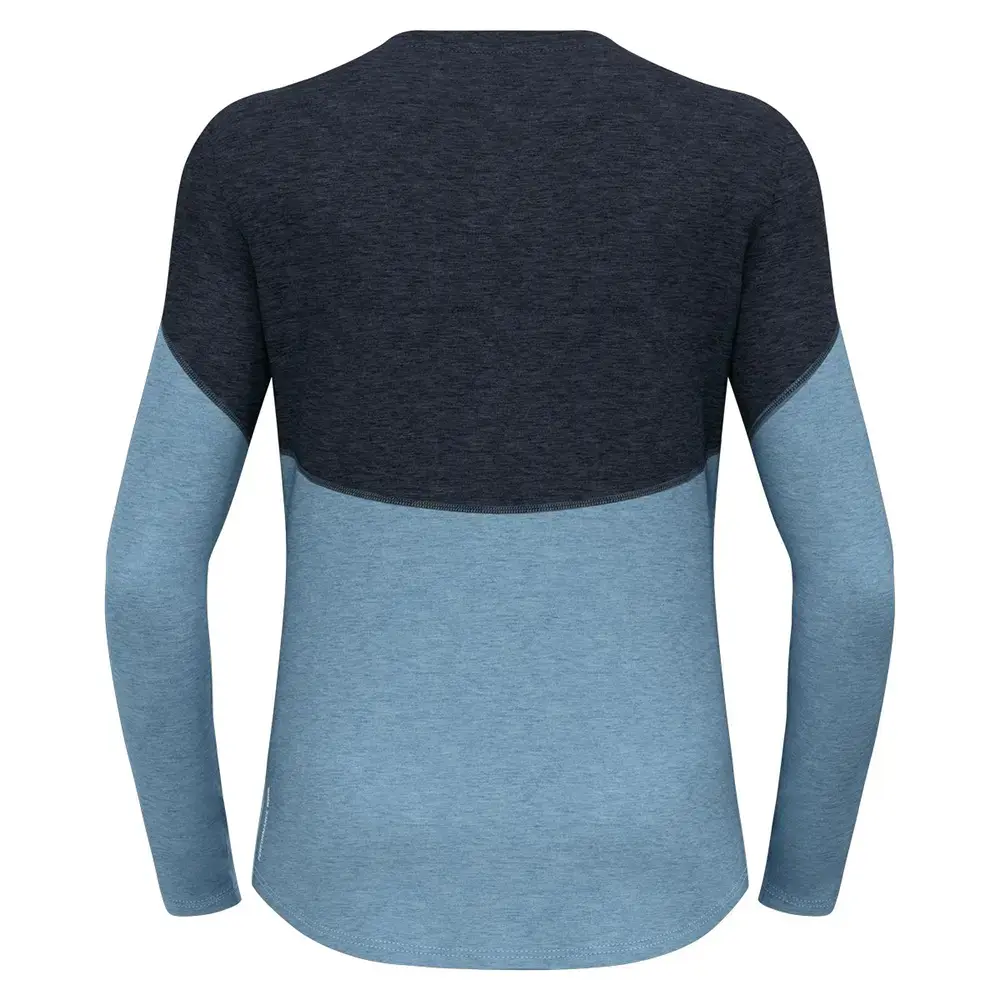 Odlo Revelstoke PW 150 BL Crew Thermoshirt Lange Mouwen Zwart/Blauw Heren