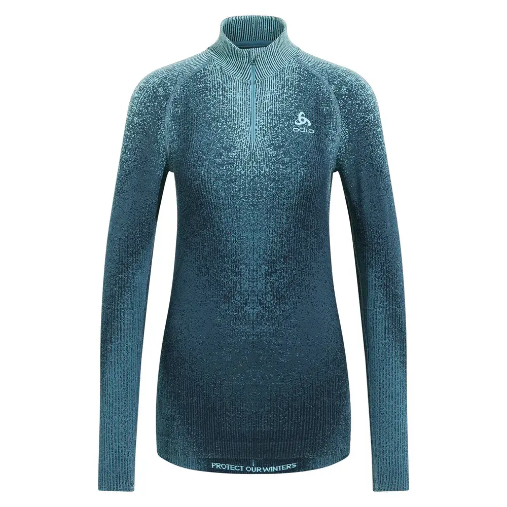 Odlo Blackcomb Eco Turtle Thermoshirt Lange Mouwen Blauw Dames