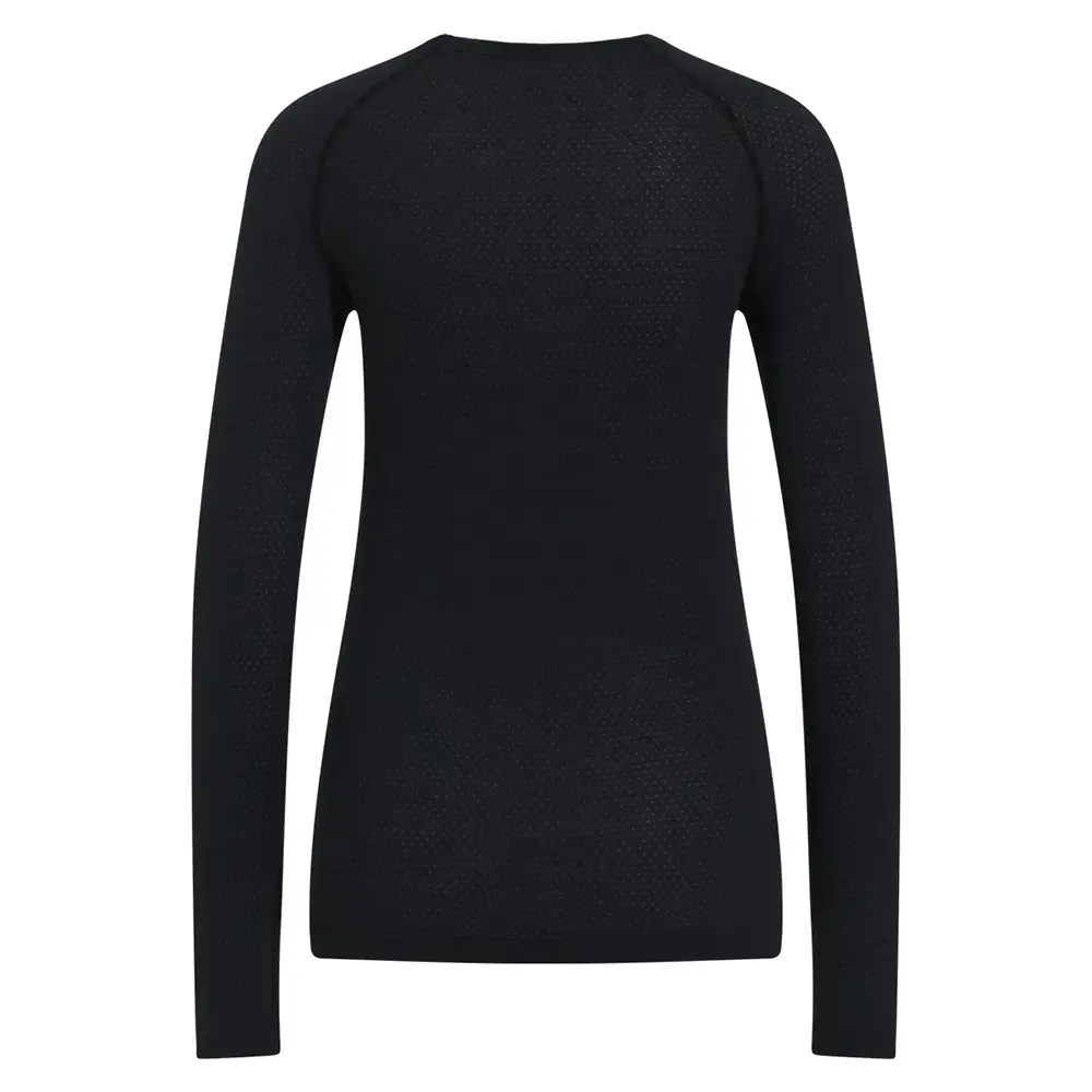 Odlo Blackcomb Merino PW140 Seamless Thermoshirt Lange Mouwen Zwart Dames