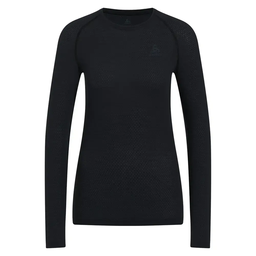 Odlo Blackcomb Merino PW140 Seamless Thermoshirt Lange Mouwen Zwart Dames