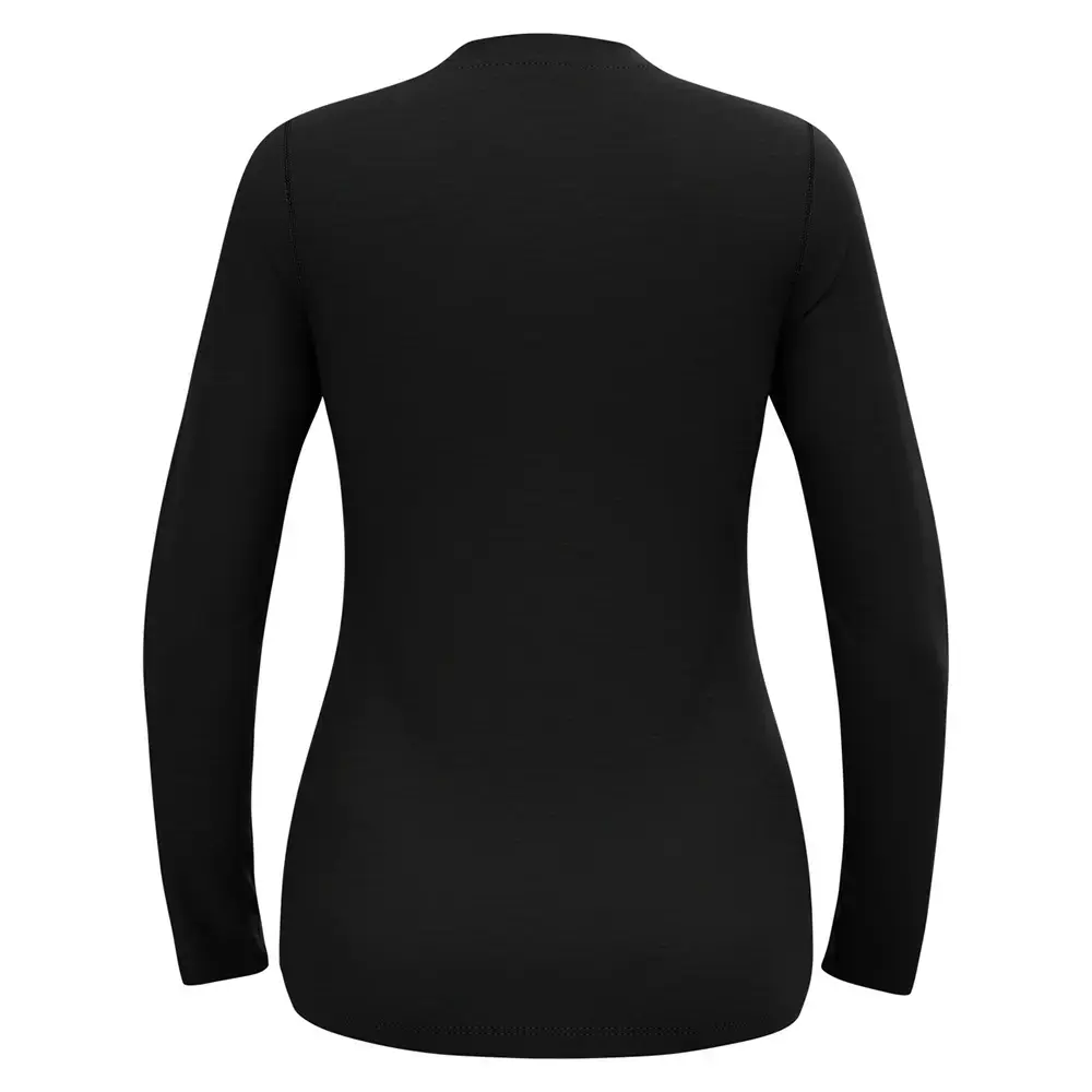 Odlo Blackcomb Merino 160 Crew Thermoshirt Lange Mouwen Zwart Dames