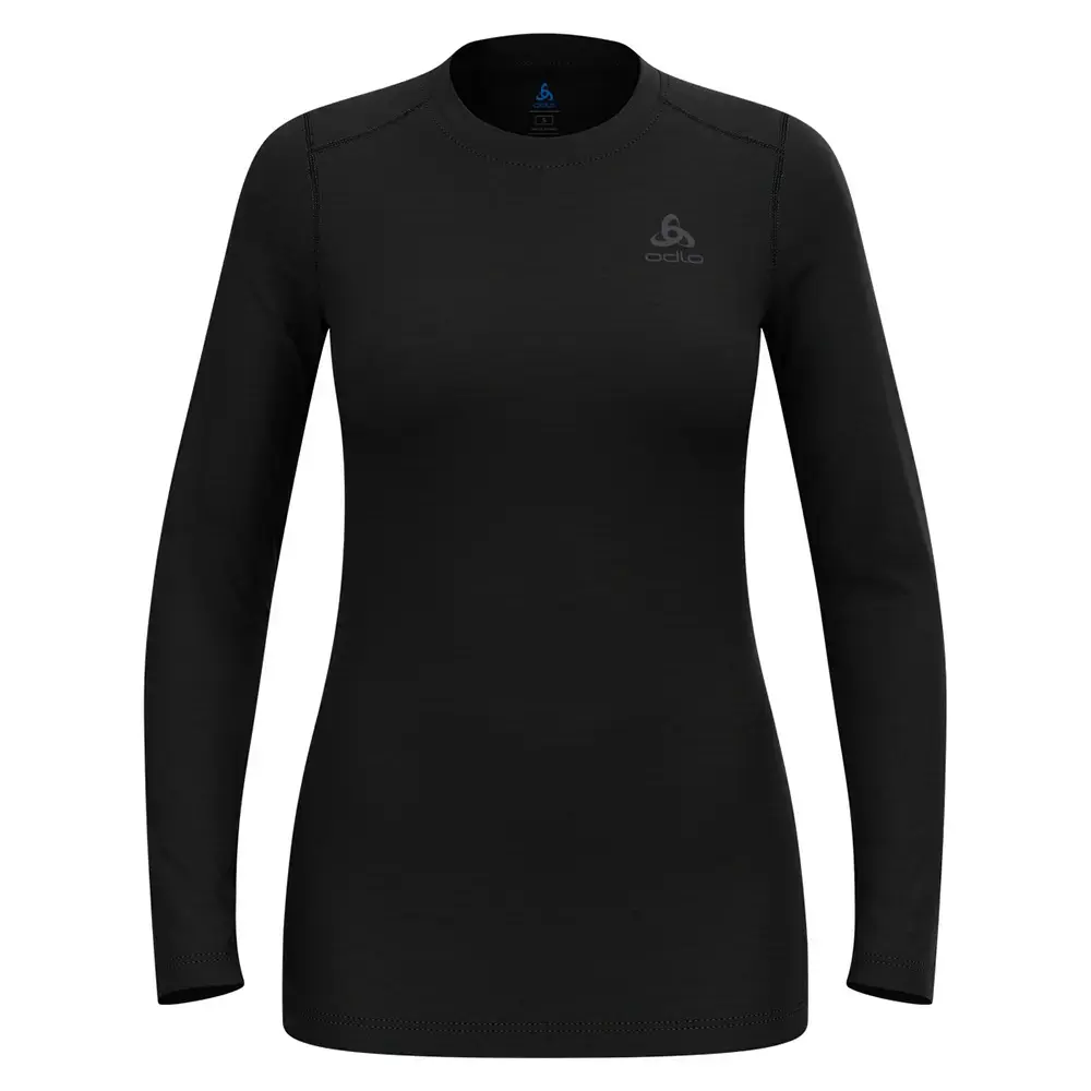 Odlo Blackcomb Merino 160 Crew Thermoshirt Lange Mouwen Zwart Dames