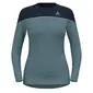 Odlo Revelstoke PW 150 BL Crew Thermoshirt Lange Mouwen Blauw Melange Dames