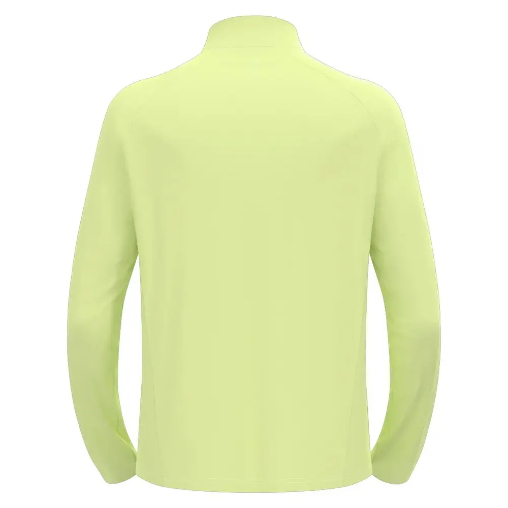 Odlo Essential Ceramiwarm Midlayer Hardloopshirt Lange Mouwen Lime Heren