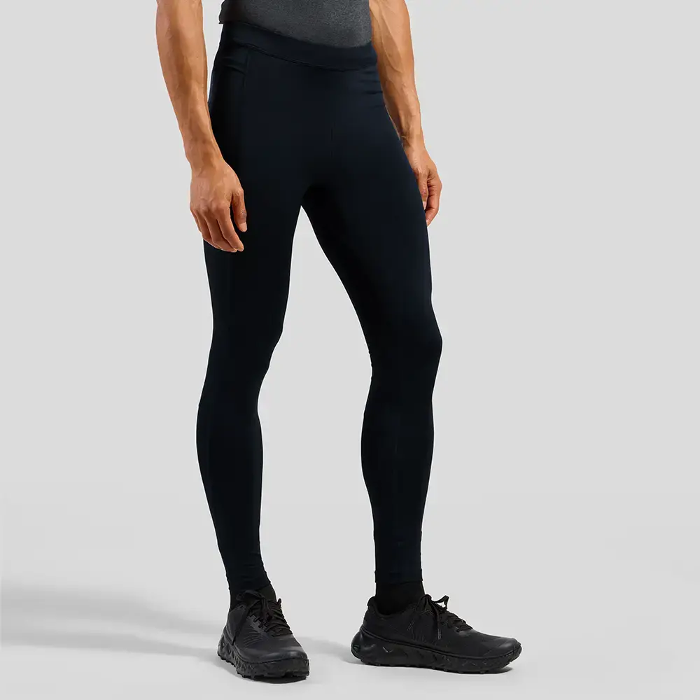 Odlo Essential Tights Hardloopbroek Lang Donkergrijs Heren