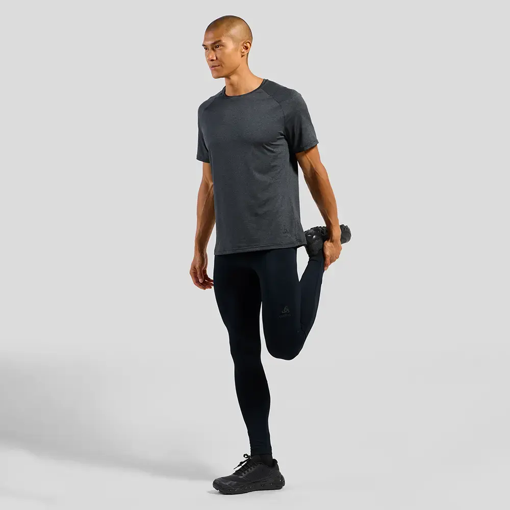 Odlo Essential Tights Hardloopbroek Lang Donkergrijs Heren