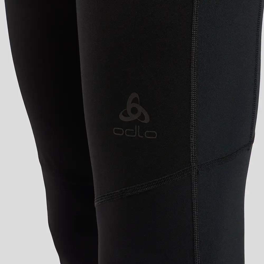 Odlo Zeroweight Warm Reflective Hardloopbroek Lang Zwart Heren