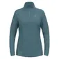 Odlo Thermal Midlayer 1/2 Zip Hardloopshirt Lange Mouwen Blauw Dames