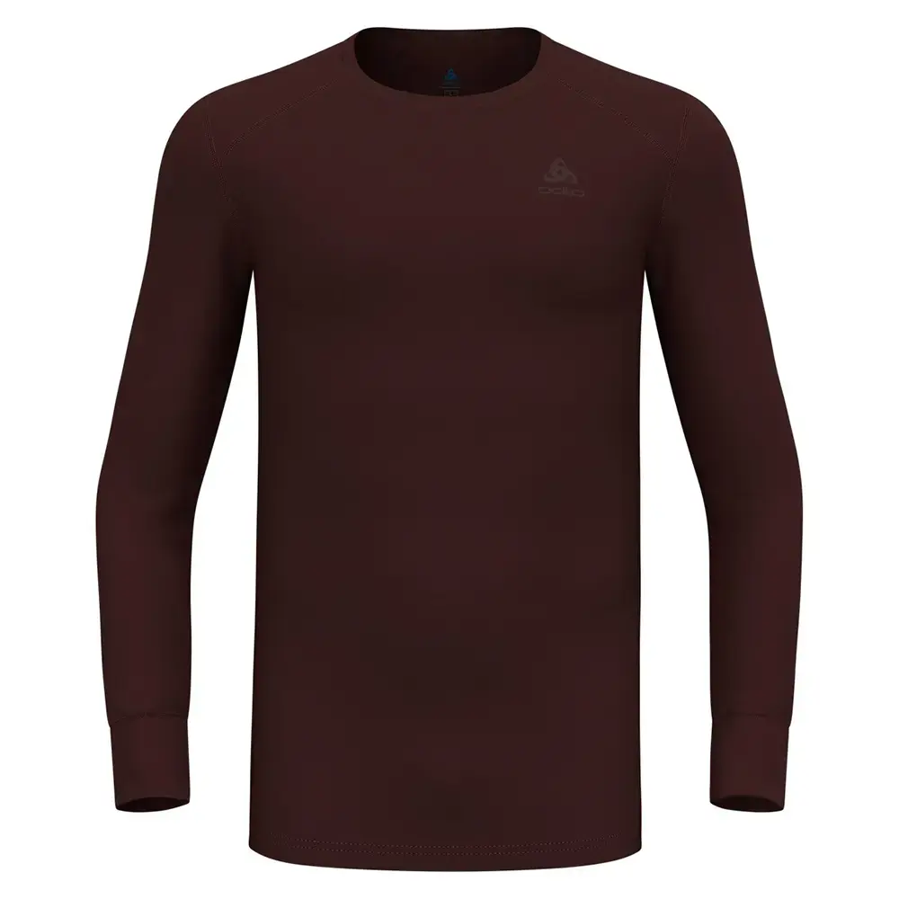 Odlo Active Warm Eco Crew Neck Thermoshirt Lange Mouwen Paars Heren