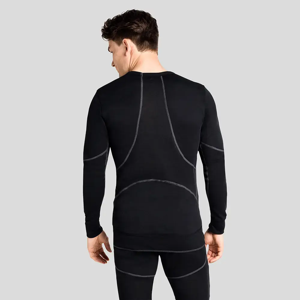 Odlo Active X-Warm BL Crew Thermoshirt Lange Mouwen Zwart Heren