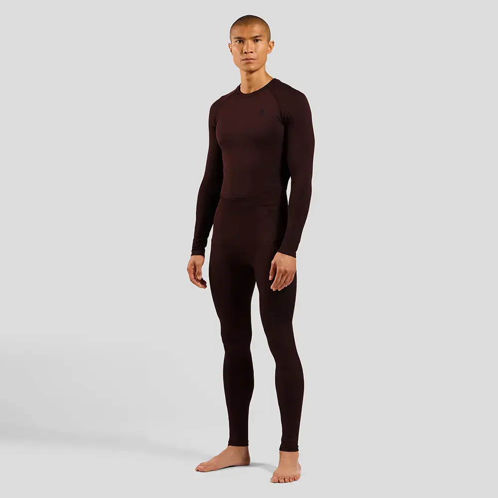 Odlo Performance Warm Eco Thermobroek Lang Paars Heren