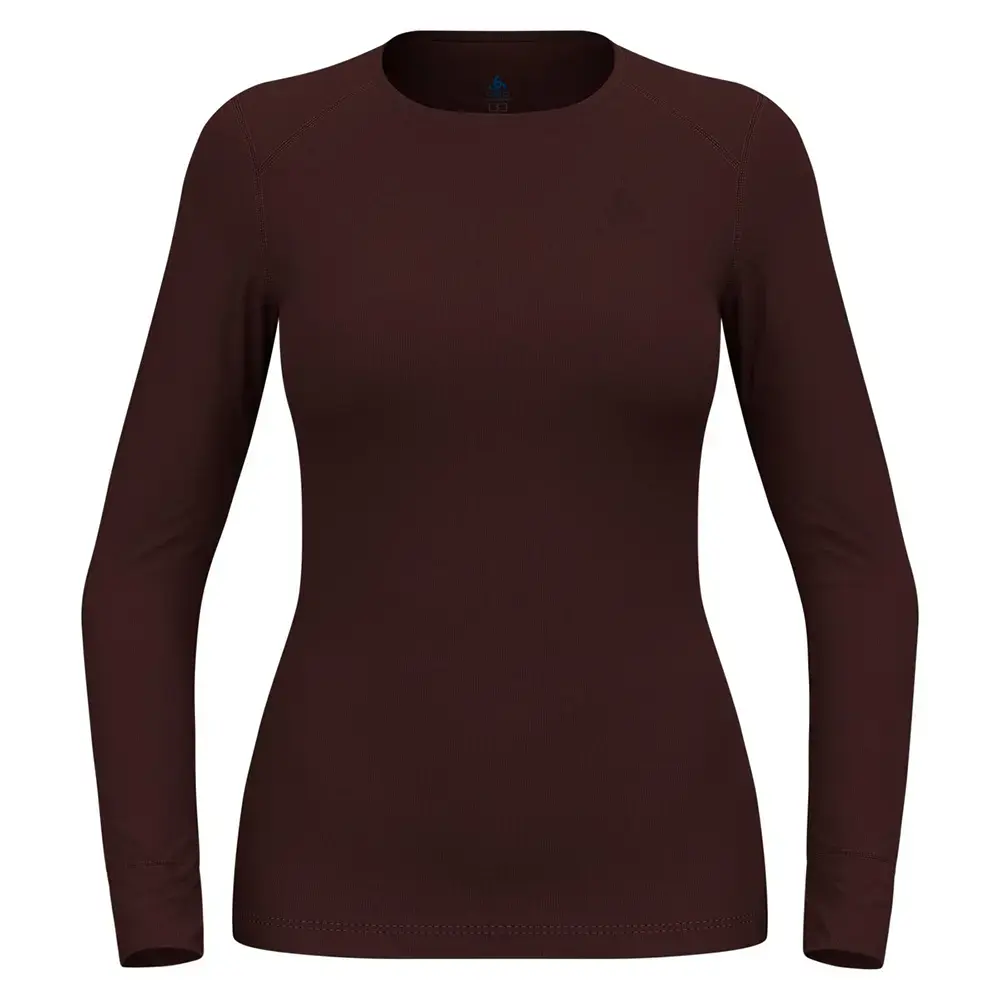 Odlo Active Warm Eco Crew Neck Thermoshirt Lange Mouwen Paars Dames