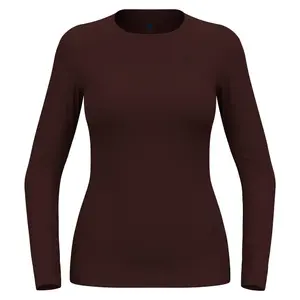 Odlo Active Warm Eco Crew Neck Thermoshirt Lange Mouwen Paars Dames