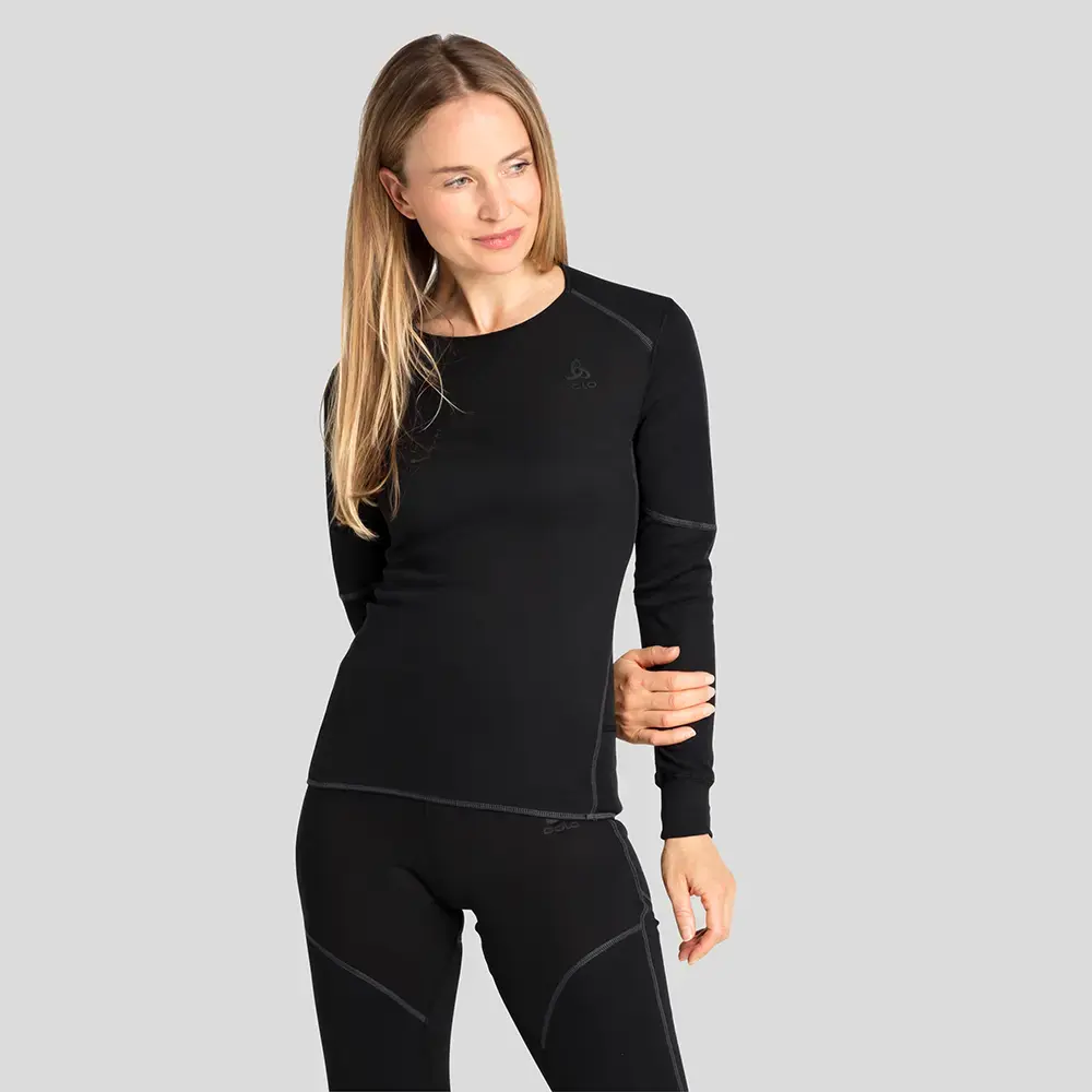 Odlo Active X-Warm BL Crew Thermoshirt Lange Mouwen Zwart Dames