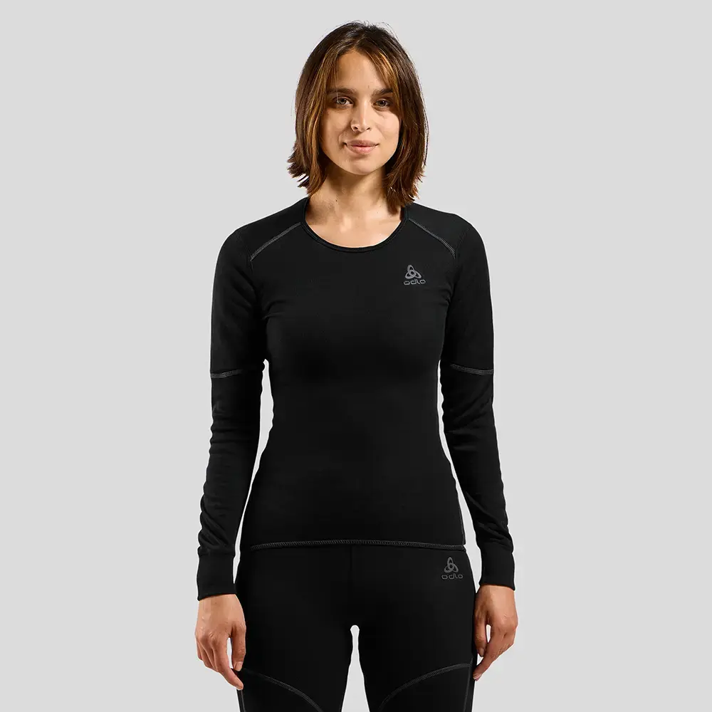 Odlo Active X-Warm BL Crew Thermoshirt Lange Mouwen Zwart Dames