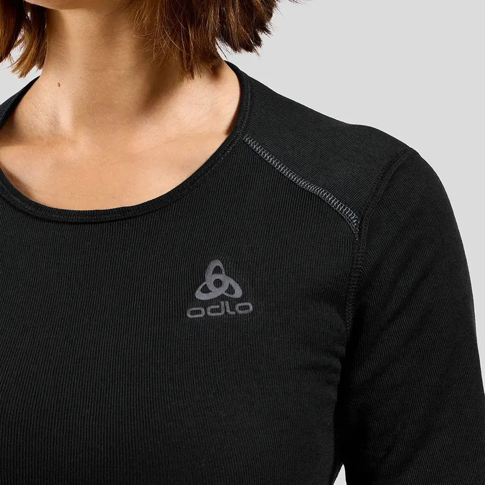 Odlo Active X-Warm BL Crew Thermoshirt Lange Mouwen Zwart Dames