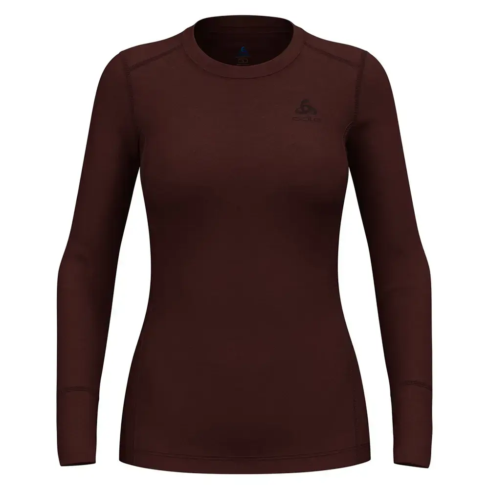 Odlo Merino 200 BL Crew Thermoshirt Lange Mouwen Paars Dames