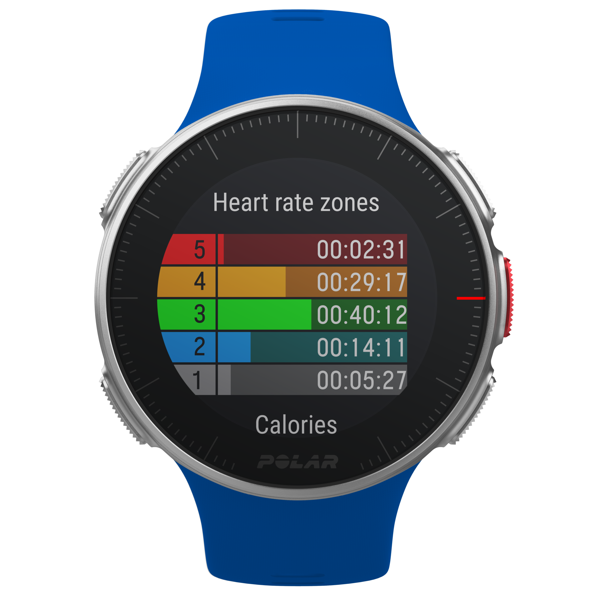 Polar Vantage V HR Sporthorloge Blauw 