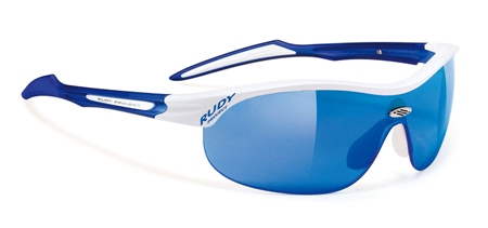 Rudy Project Swifty Racing White Gloss Laser Blue en Racing Red Sport Zonnebril