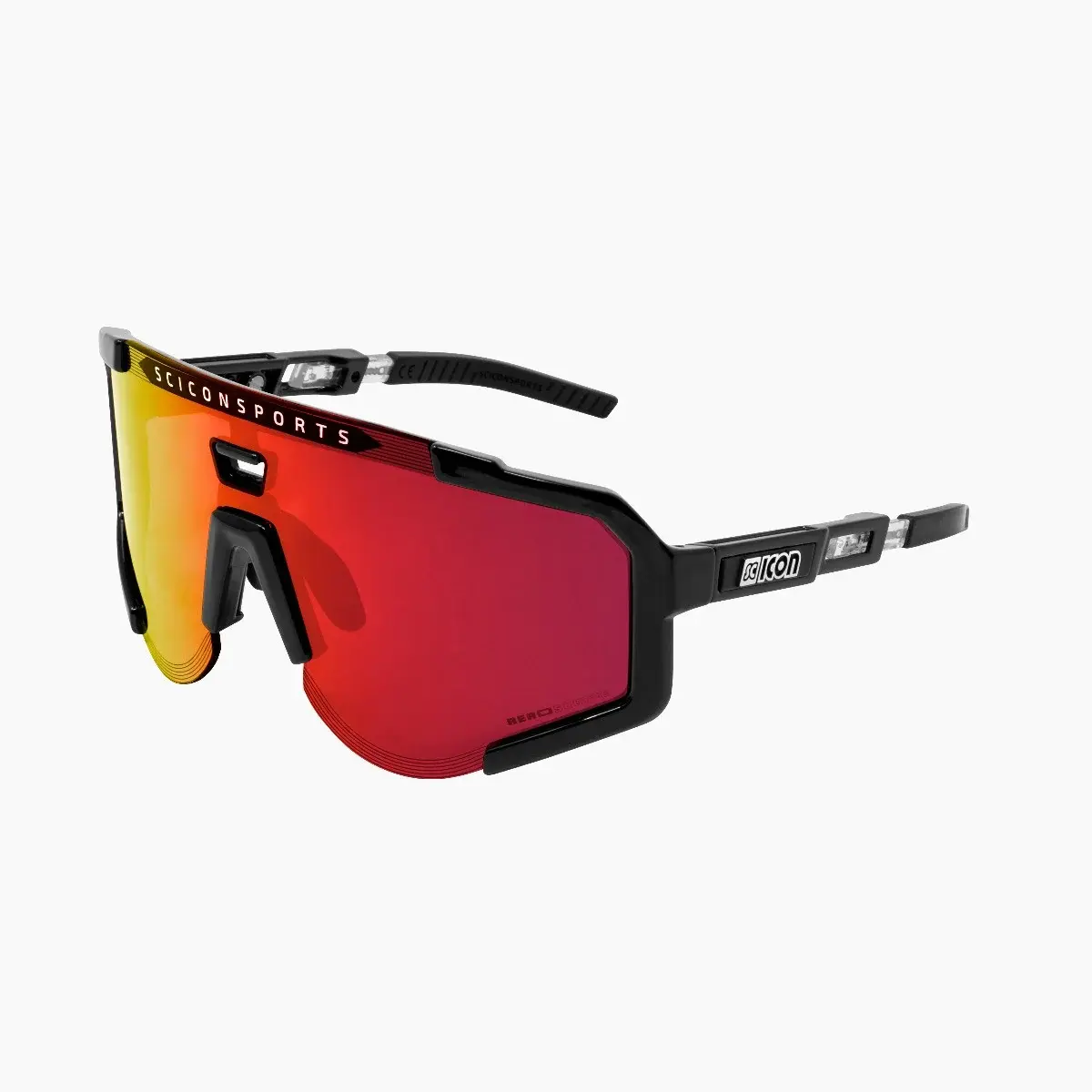 Scicon Aeroscope Sport Zonnebril Zwart SCNPP Multimirror Red Lens