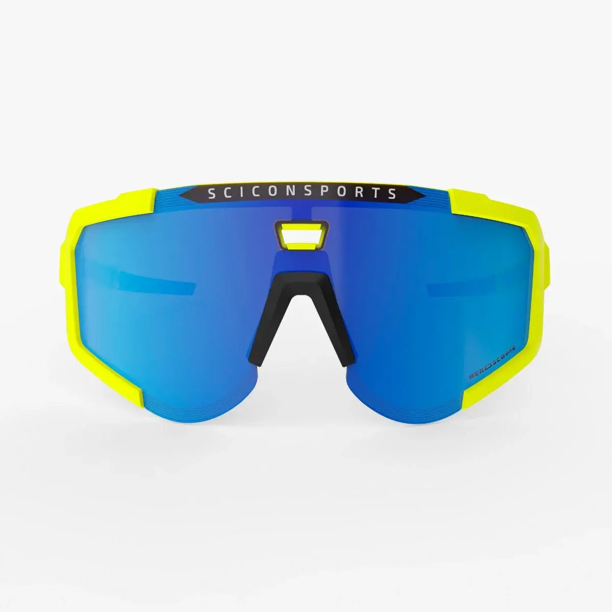 Scicon Aeroscope Sport Zonnebril Fluo Geel SCNPP Multimirror Blue Lens