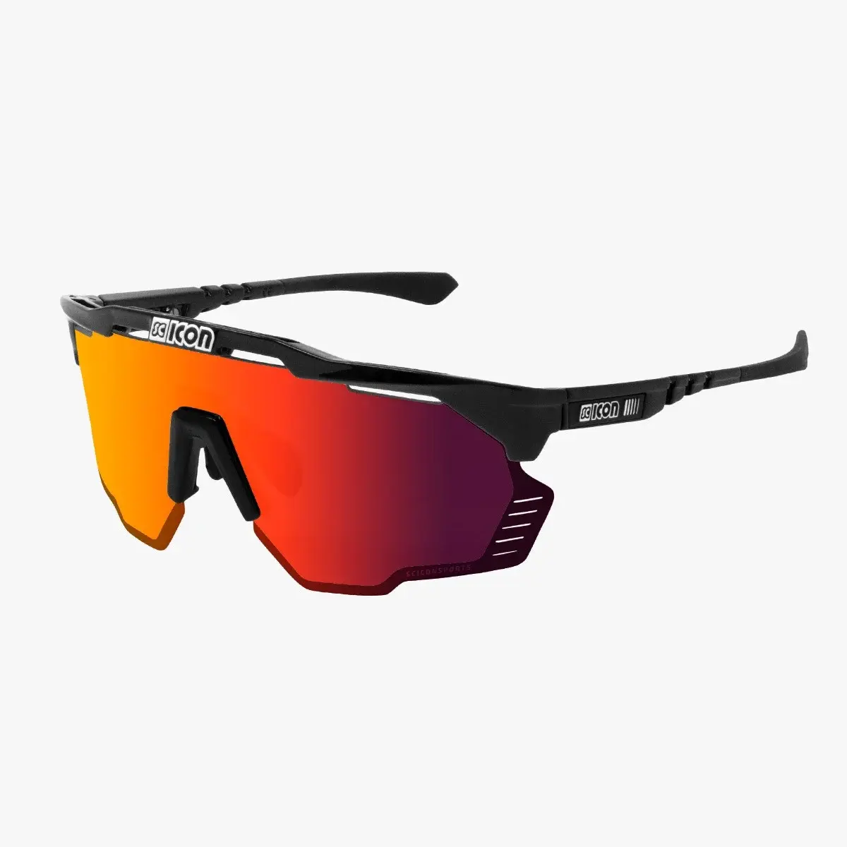 Scicon Aeroshade Kunken Sport Zonnebril Zwart SCNPP Multimirror Red Lens