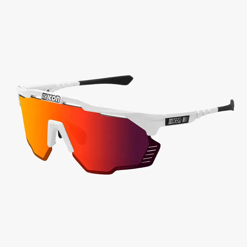 Scicon Aeroshade Kunken Sport Zonnebril Wit SCNPP Multimirror Red Lens