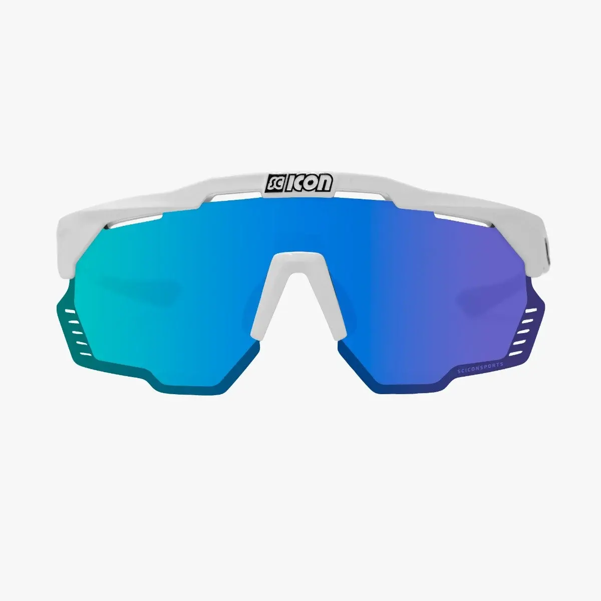 Scicon Aeroshade Kunken Sport Zonnebril Wit SCNPP Multimirror Blue Lens