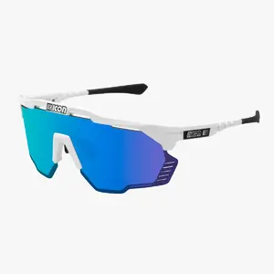 Scicon Aeroshade Kunken Sport Zonnebril Wit SCNPP Multimirror Blue Lens