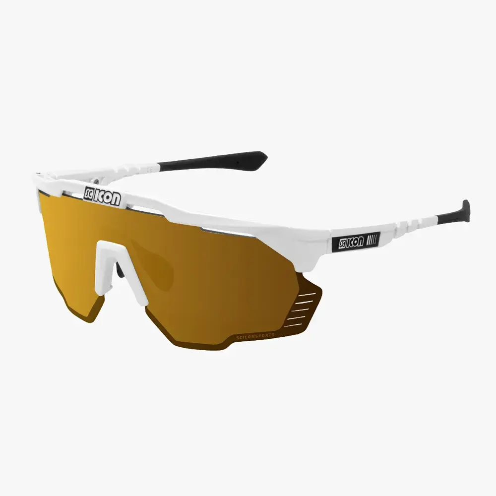 Scicon Aeroshade Kunken Sport Zonnebril Wit SCNPP Multimirror Bronze Lens