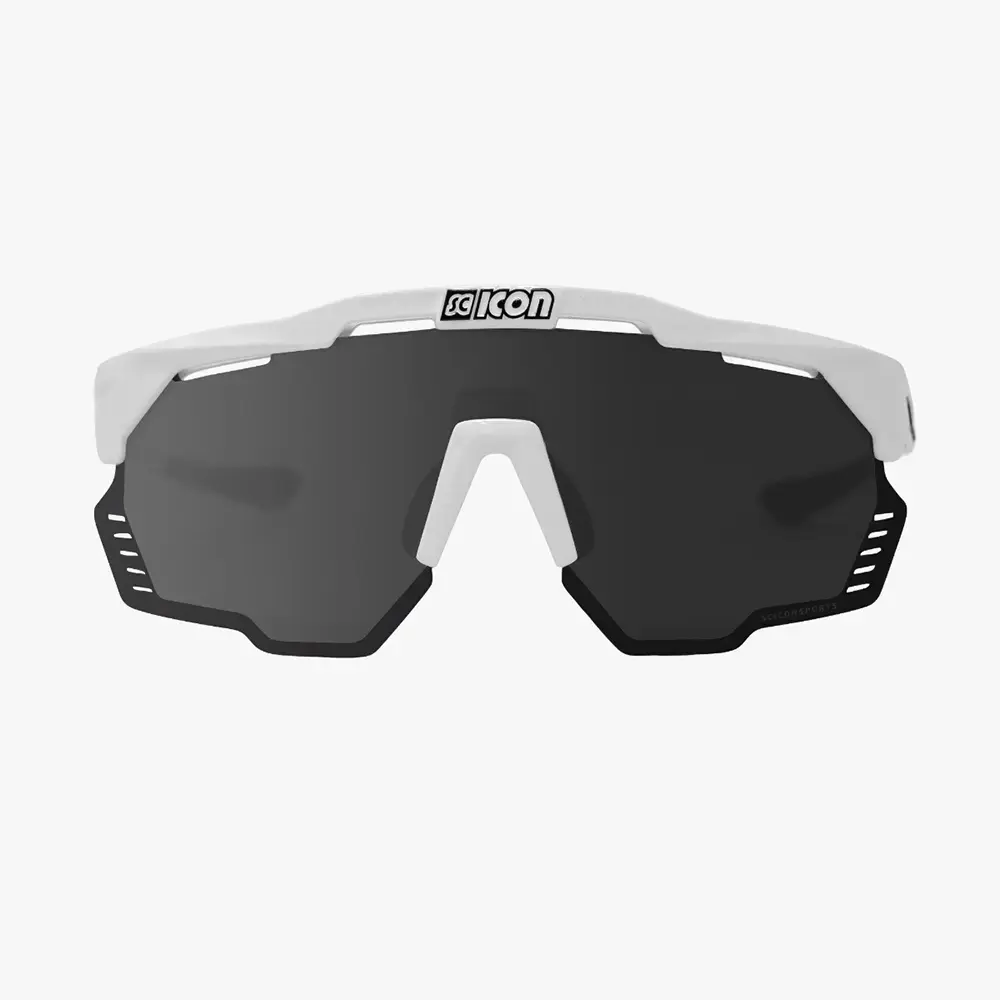 Scicon Aeroshade Kunken Sport Zonnebril Wit SCNPP Multimirror Silver Lens