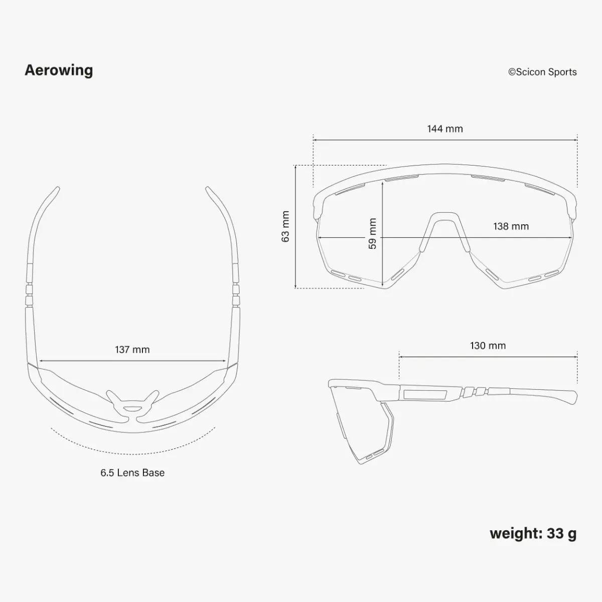 Scicon Aerowing Sport Zonnebril Crystal Gloss SCNPP Photocromic Silver Lens