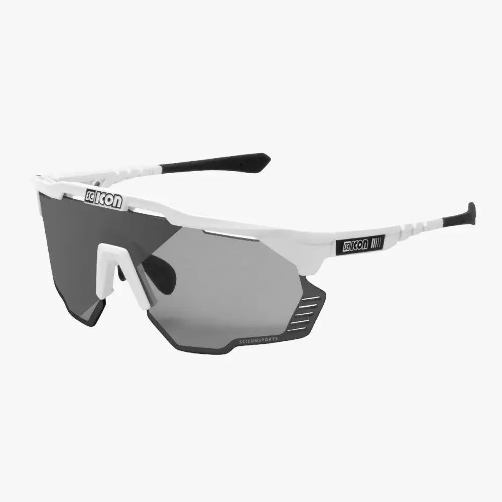 Scicon Aeroshade Kunken Sport Zonnebril Wit SCNPP Photochromic Silver Lens