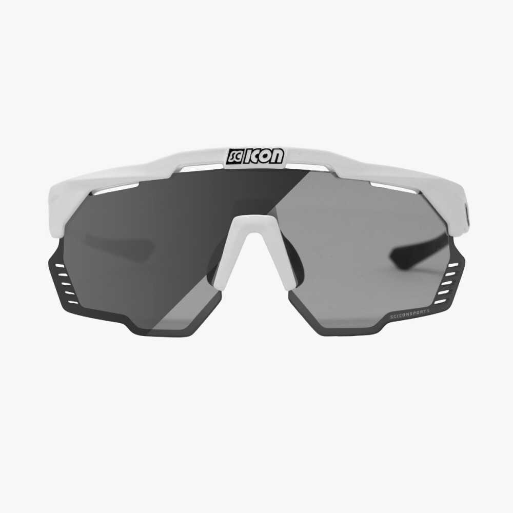 Scicon Aeroshade Kunken Sport Zonnebril Wit SCNPP Photochromic Silver Lens