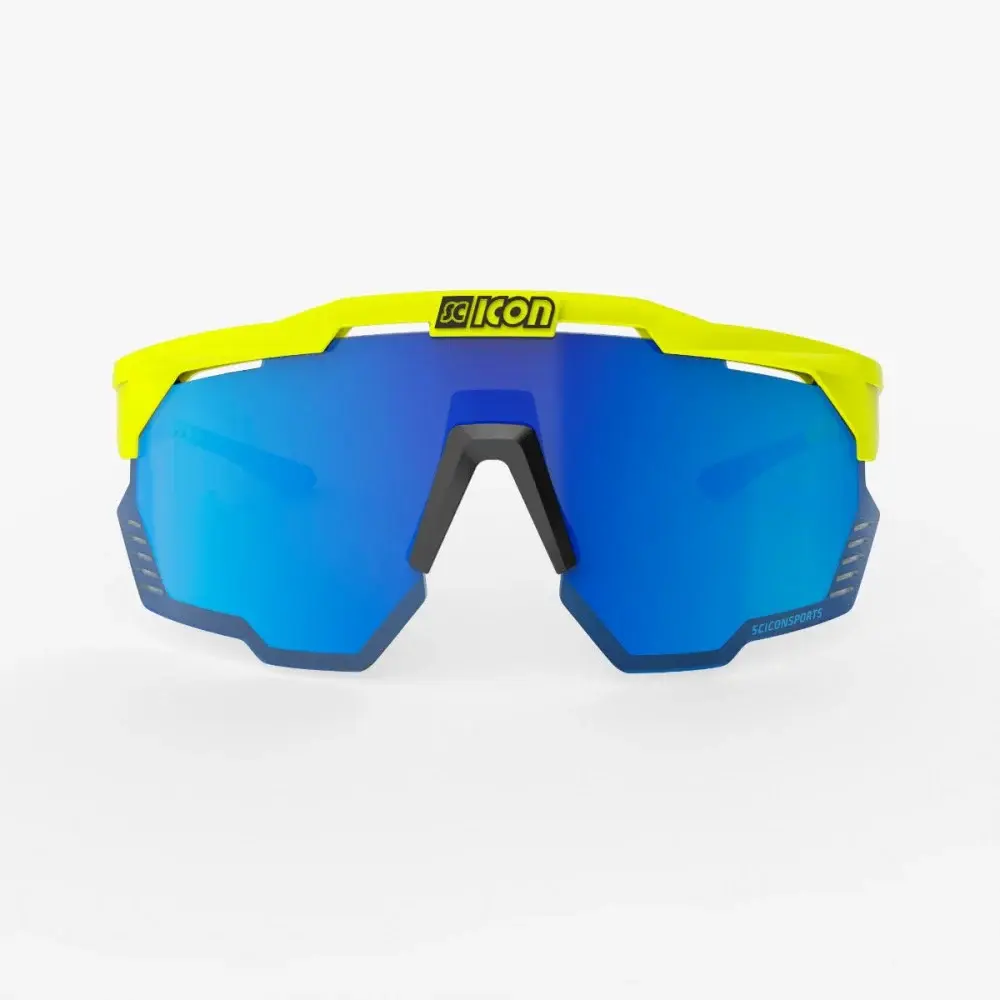 Scicon Aeroshade Kunken Sport Zonnebril Geel SCNPP Multimirror Blue Lens