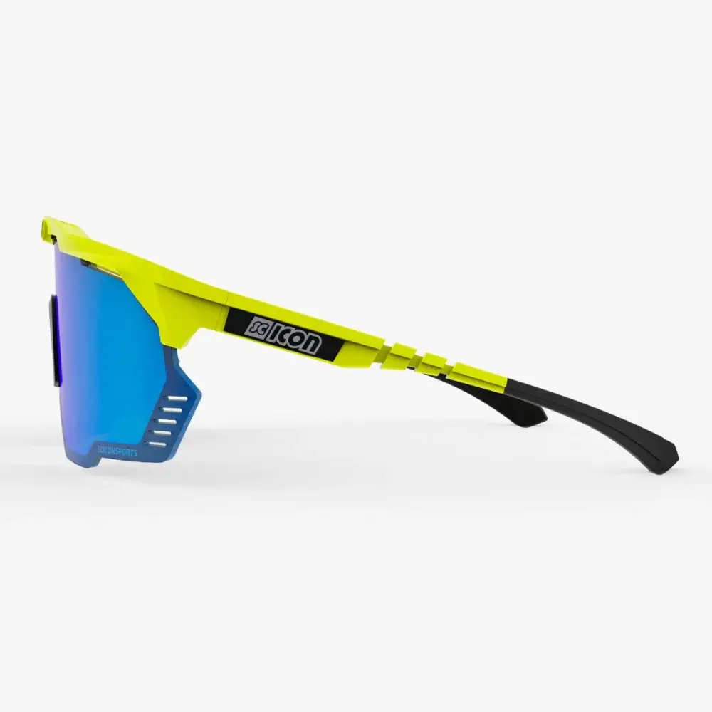 Scicon Aeroshade Kunken Sport Zonnebril Geel SCNPP Multimirror Blue Lens