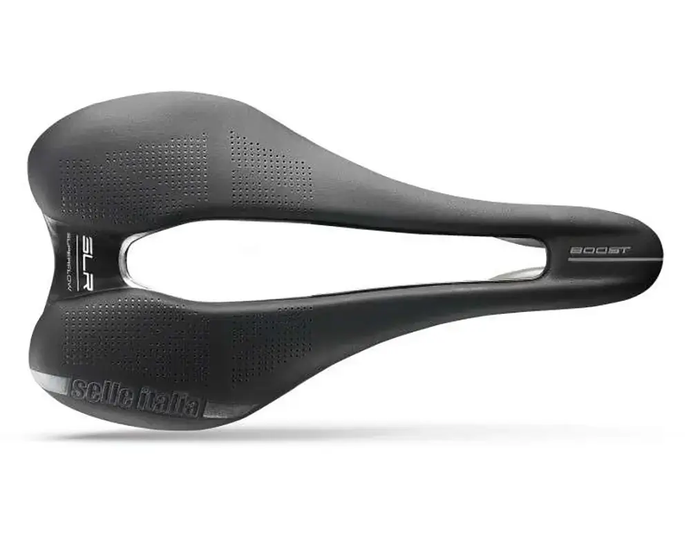 Selle Italia MAX SLR Boost Gel TI 316 Superflow Zadel Zwart