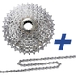 Shimano Deore XT Cassette CS-M770 + CN-HG93 Fietsketting 9 Speed