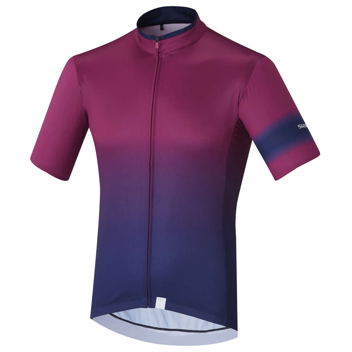 Shimano Mirror Cool Fietsshirt Korte Mouwen Paars Heren