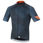 Shimano Breakaway Fietsshirt Korte Mouwen Donkerblauw/Oranje Heren