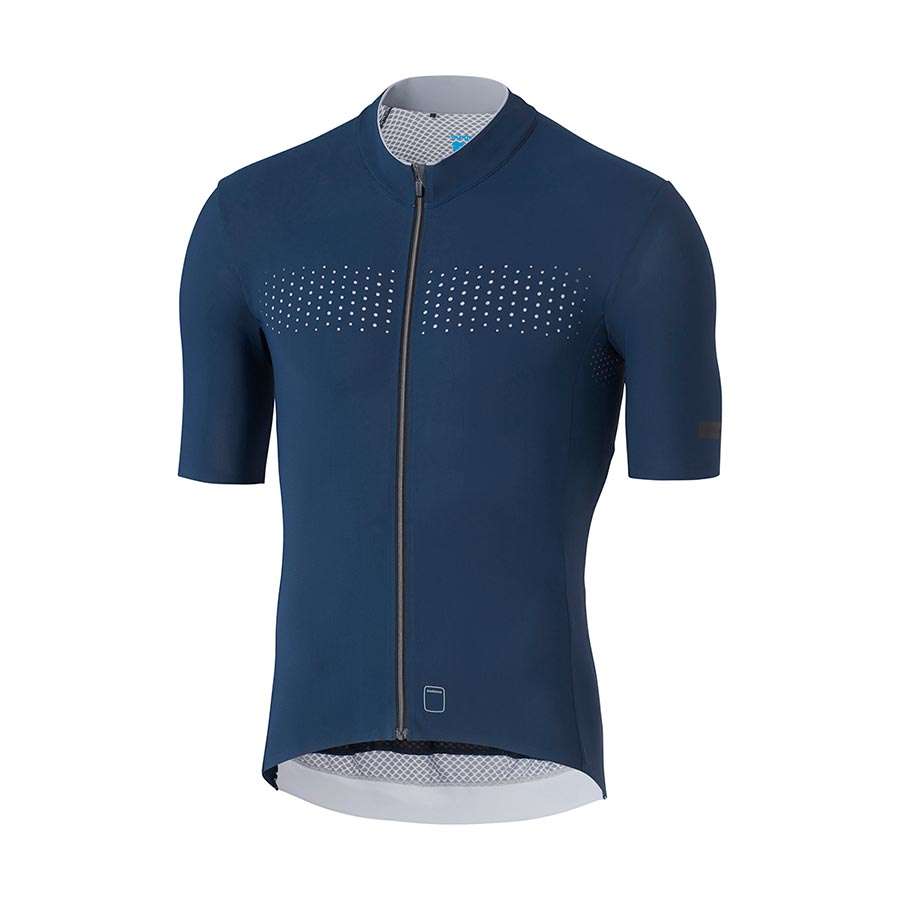 Shimano Evolve Fietsshirt Korte Mouwen Donkerblauw Heren