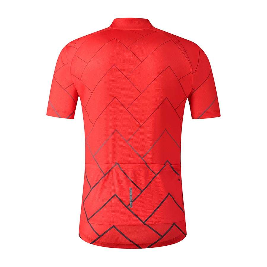 Shimano Team Fietsshirt Korte Mouwen Rood Heren