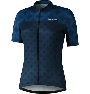 Shimano Mizuki Fietsshirt Korte Mouwen Donkerblauw Dames