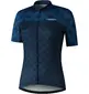 Shimano Mizuki Fietsshirt Korte Mouwen Donkerblauw Dames