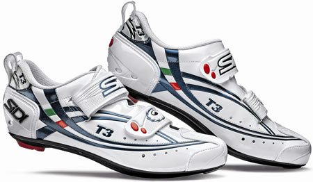 Sidi T-3 Carbon Composite White/Blue Triatlon Raceschoen