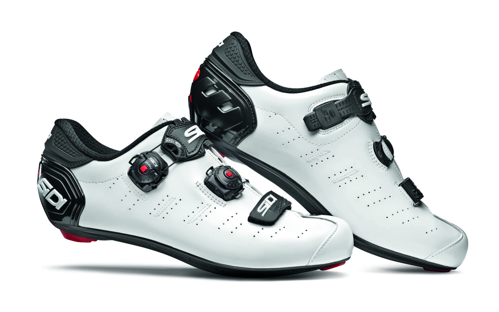 Sidi Ergo 5 Carbon Composite Mega Wielrenschoenen Wit/Zwart Heren