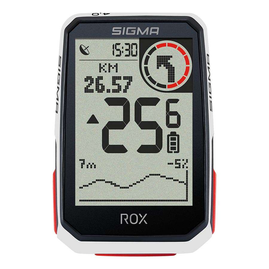 Gevoelig Integreren weten Sigma Sport ROX 4.0 Top Mount GPS Fietscomputer HR Cadans Snelheid Wit koop  je bij Futurumshop.nl