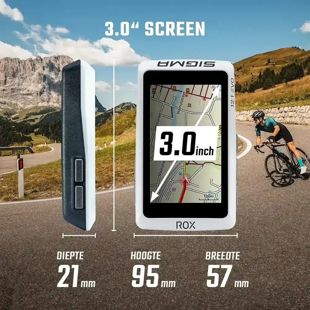 Sigma Sport ROX 12.1 EVO GPS Fietscomputer Grijs